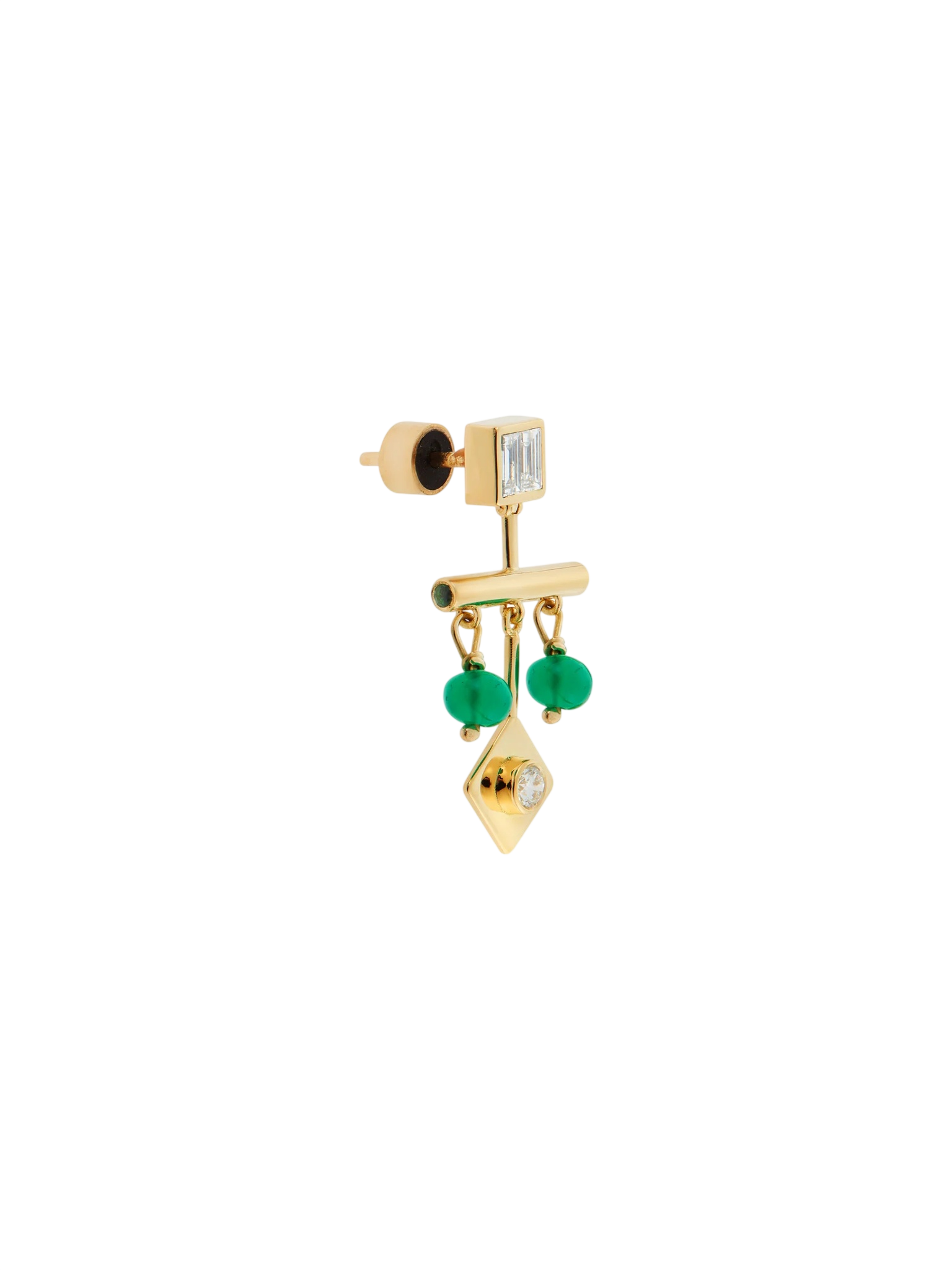 Emerald Multi Drop Earrings